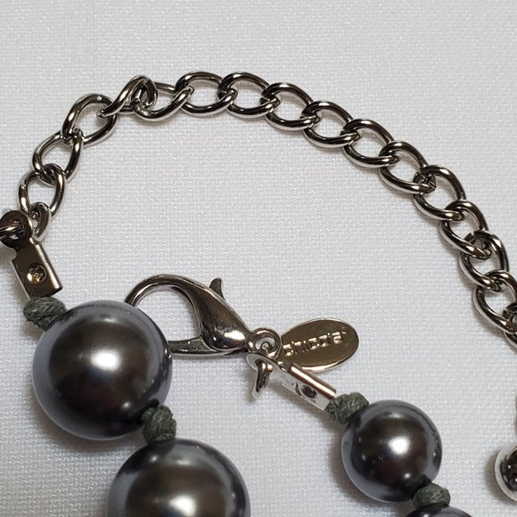 CHICO'S Gray Faux Pearl Necklace - Picture 8 of 10